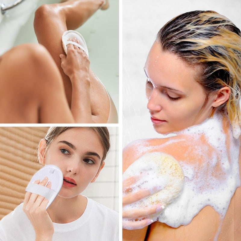 Nidy Exfoliating Loofah Pad Body Scrubber Bath Shower Loofah Sponge Pad Natural Exfoliating Scrubber Luffa Brush Close to Skin for Men Women Shower Bath and Spa Pack of 10 - Image 3