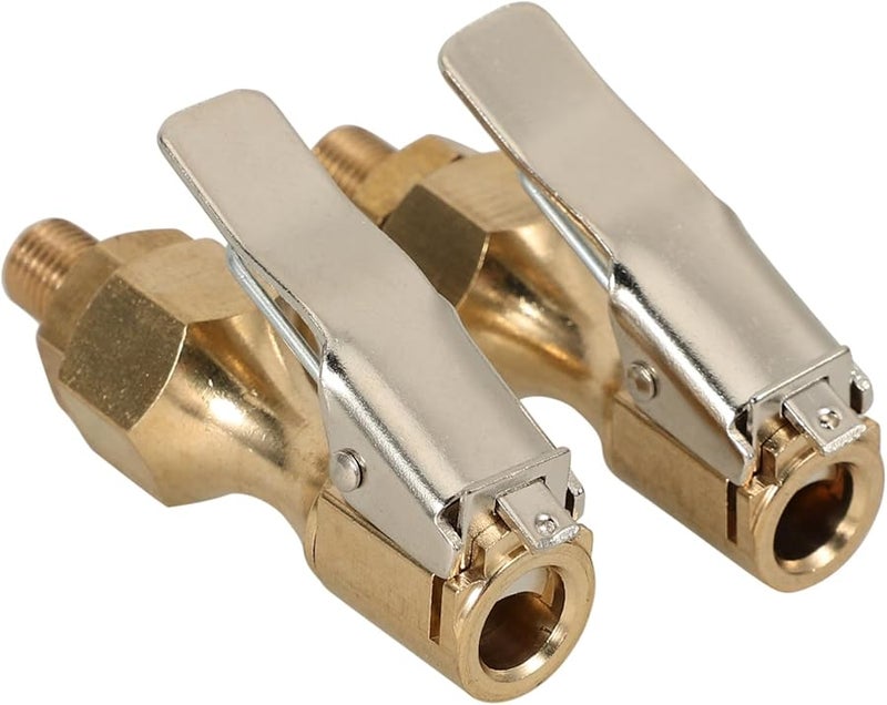 قطعتان من شاك الهواء السريع التوصيل لقفل شاك الهواء للإطارات السيارات وعربات التخييم - Image 2