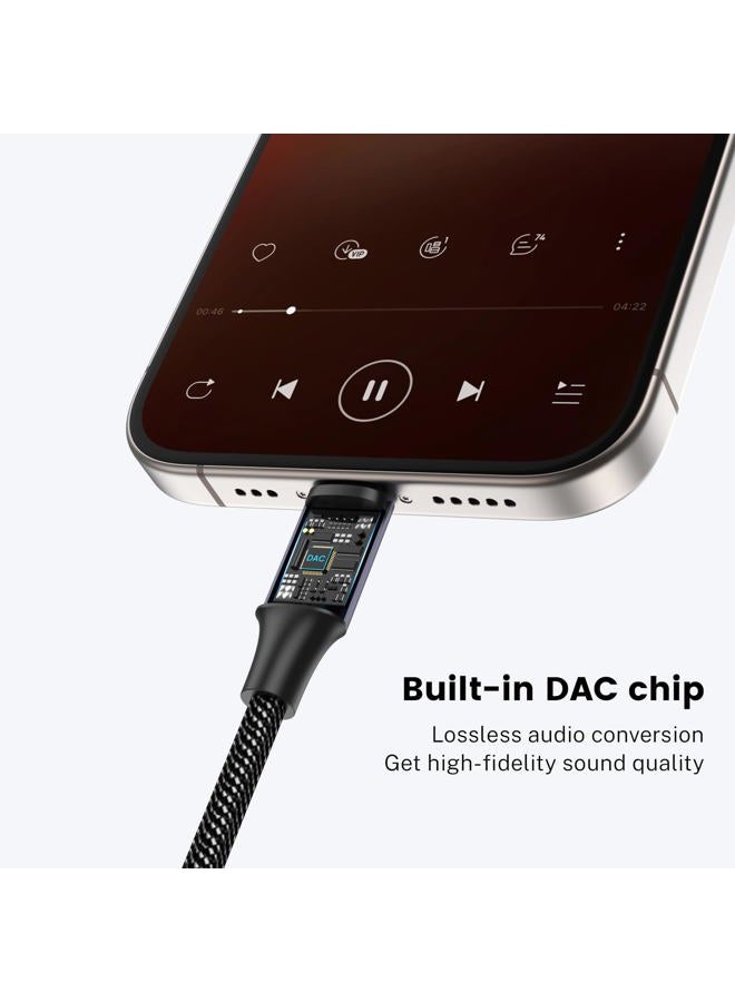 MOSWAG محول USB C إلى جاك سماعة 3.5 مم (عبوتان) ، محول صوت USB C إلى كابل دنجلي Aux لهواتف سامسونج جالاكسي S22 S21 S20 ألترا S20+ نوت 20 10 S10 S9 بلس ، بيكسل 4 3 2 XL ، آيباد برو والمزيد - Image 3