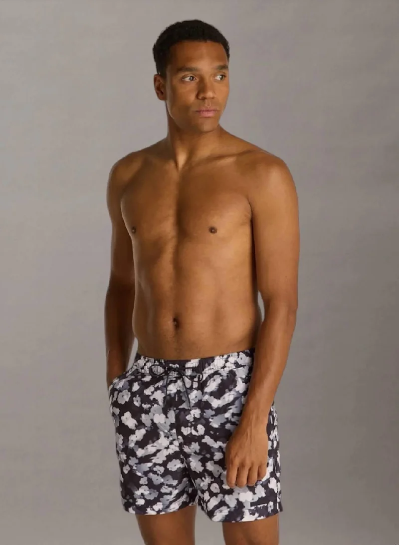 CALVIN KLEIN Medium Drawstring Swim Shorts - CK Refined