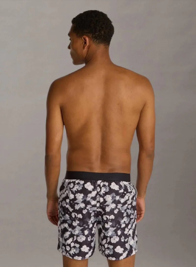 CALVIN KLEIN Medium Drawstring Swim Shorts - CK Refined
