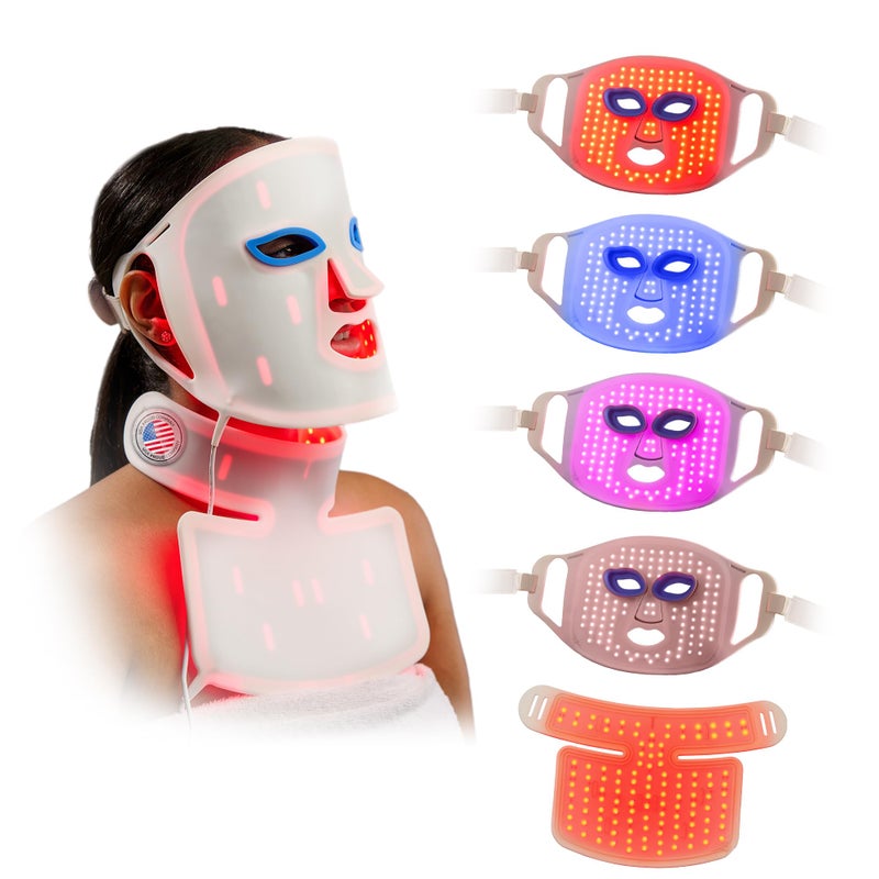 LifePro Red Light Therapy Mask Revitaglow Pro Infrared Red Light Therapy For Face and Neck 234 triple chip Silicon LED Mask with 5 Modes Skin Wellness and Comfort - Image 2