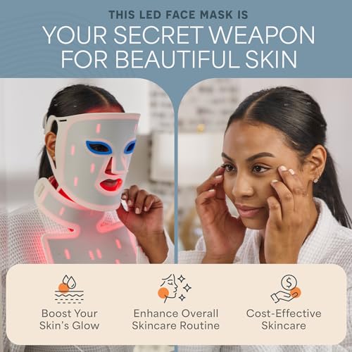 LifePro Red Light Therapy Mask Revitaglow Pro Infrared Red Light Therapy For Face and Neck 234 triple chip Silicon LED Mask with 5 Modes Skin Wellness and Comfort - Image 3