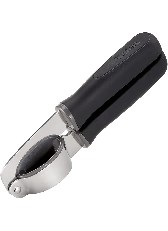 تيفال TEFAL Comfort Garlic Press | Kitchen Tool | High-Heat Resistance | Scratch-Free for Cookware | Dishwasher-Safe | Ergonomic Design | Black | Stainless Steel