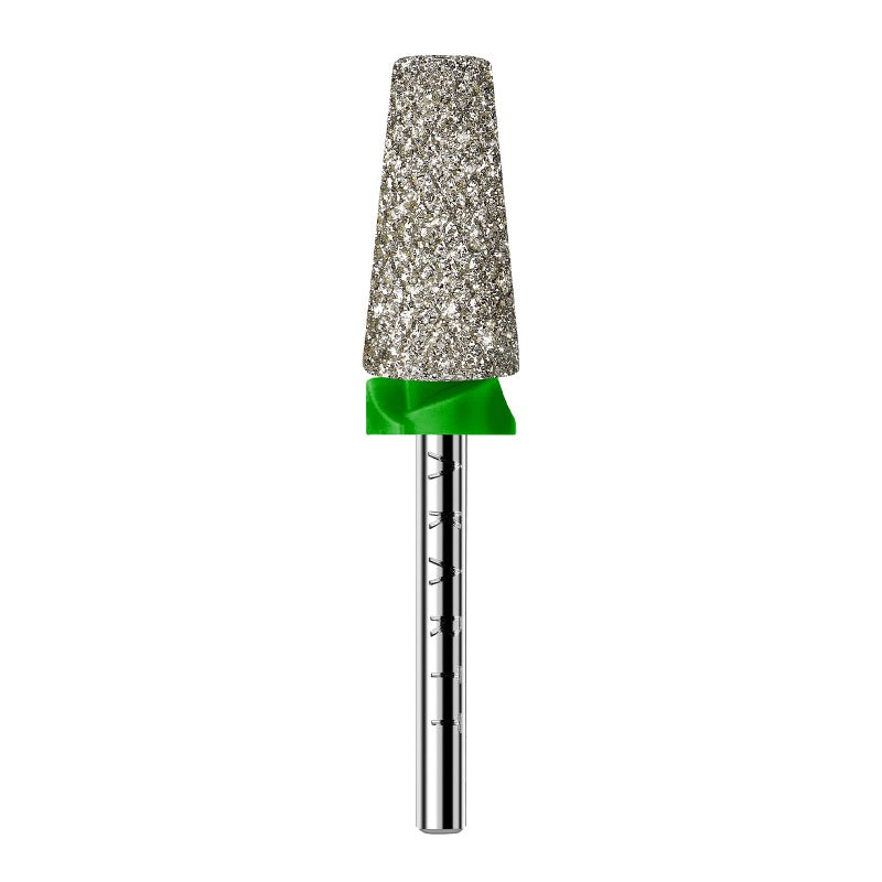 Makartt Nail Drill Bits, Tapered Barrel Carbide Diamond Sanding Bit for Gel Nail Polish Remove, Upgrade Nail Drill Tips with Cross Teeth and Dust-Proof Ring for Manicure Salon Nail Shaping, C #80 Grit - Image 1