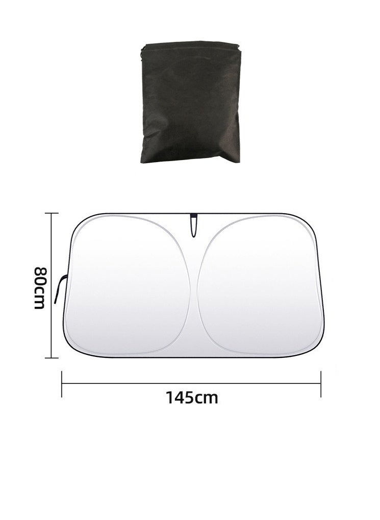 Car Sun Shade Windshield, Reflective Car Window Sun Shades for Ultimate Dashboard Protection, Foldable UV Rays and Heat Sun Visor Protector for Car Interior, Large1450x80cm - Image 2