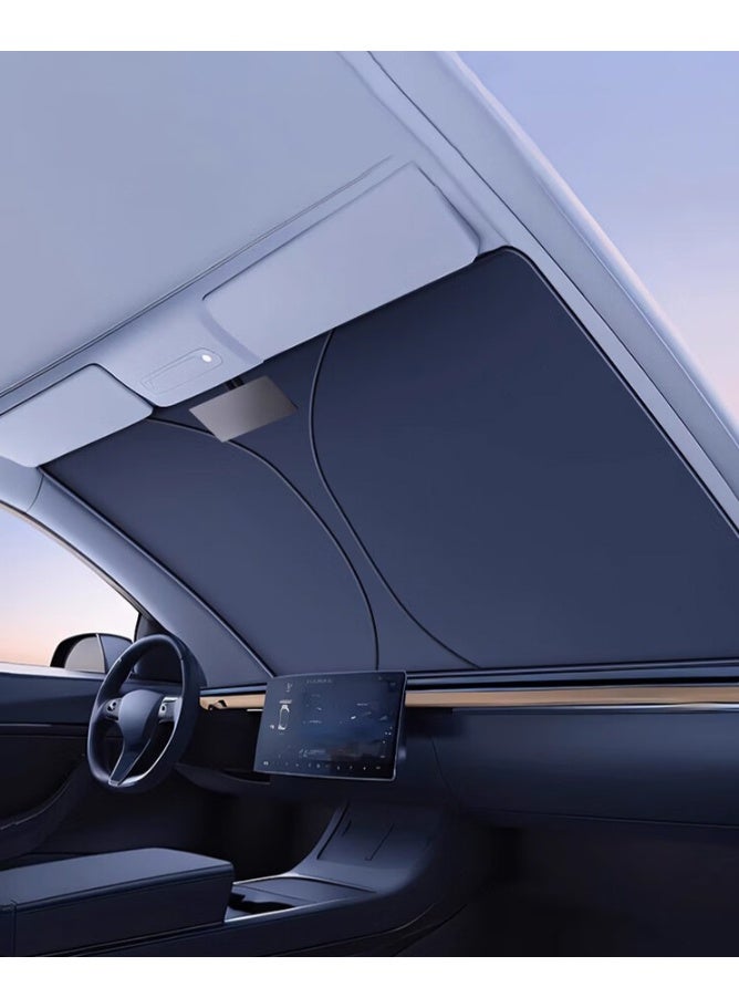 Car Sun Shade Windshield, Reflective Car Window Sun Shades for Ultimate Dashboard Protection, Foldable UV Rays and Heat Sun Visor Protector for Car Interior, Large1450x80cm - Image 3