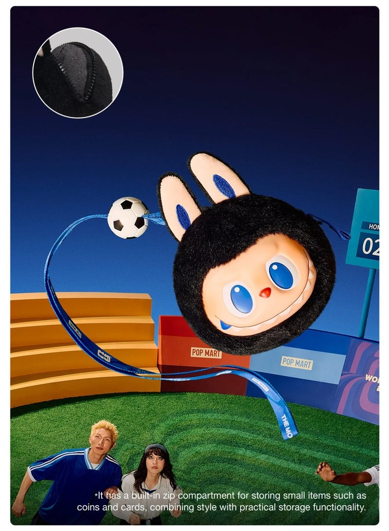 POP MART سلسلة الوحوش × FIFA - حبل بلاستيكي محشو، سلسلة مفاتيح برأس لابوبو اللطيف، قلادة كأس العالم FIFA 2026 للمفاتيح، الهواتف، حافظة البطاقات، هدية لعشاق الرياضة، المراهقين، البالغين - Image 5