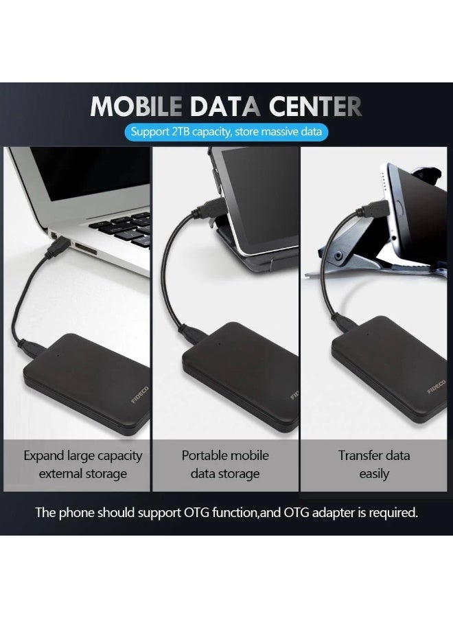 FIDECO 2.5" SATA to USB 3.0 External Hard Drive Enclosure PL02M Tool-Free HDD SSD Case, 5Gbps - Image 3