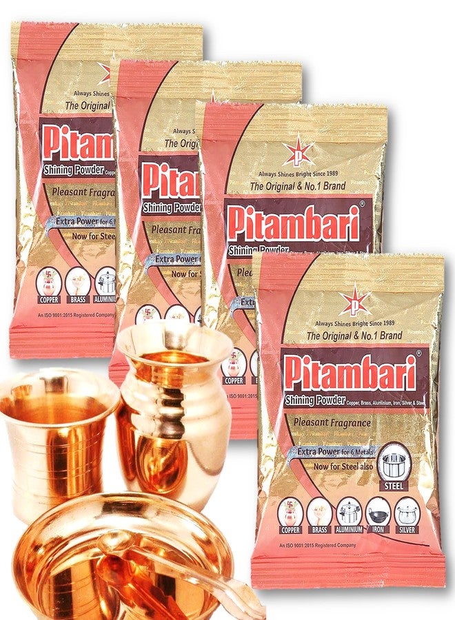 Pitambari Shining Powder for brass,copper and aluminium articles,Dishwashing Detergent(4x50gms=200gms - Image 1