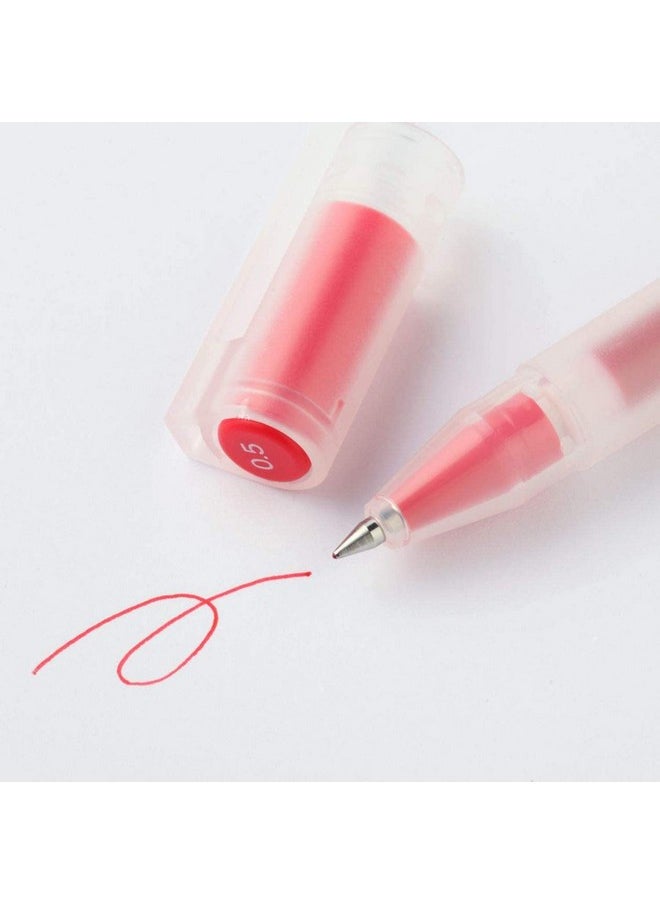 موجي أقلام حبر جاف MUJI جل 0.5 مم، مجموعة من 9 قطع (5 أسود، 2 أزرق، 2 أحمر)  - Image 2