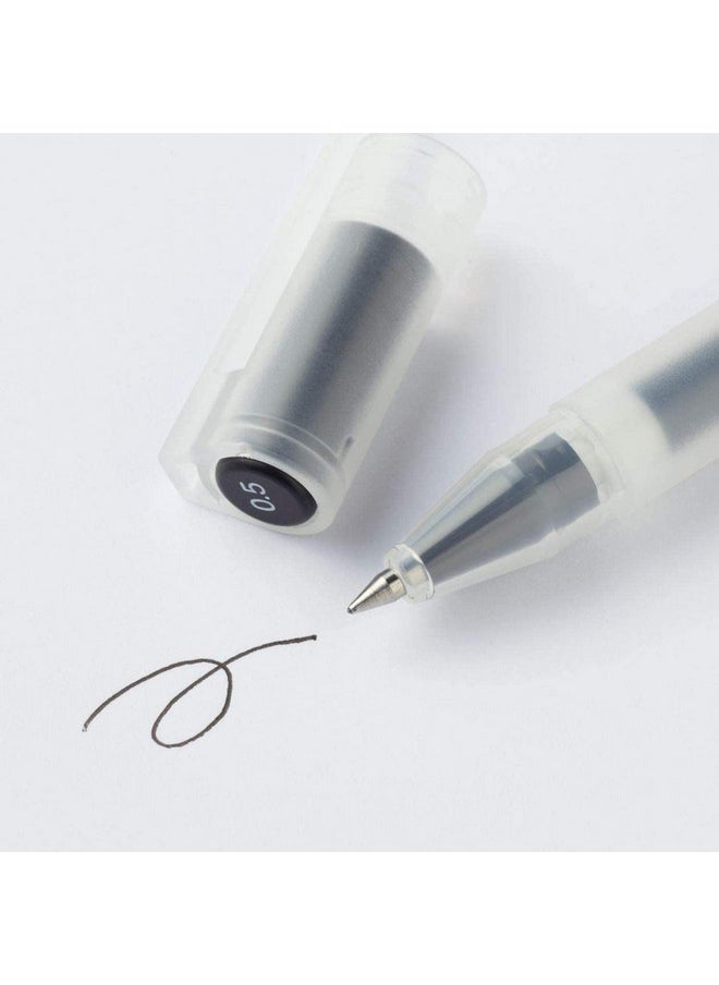موجي أقلام حبر جاف MUJI جل 0.5 مم، مجموعة من 9 قطع (5 أسود، 2 أزرق، 2 أحمر)  - Image 4