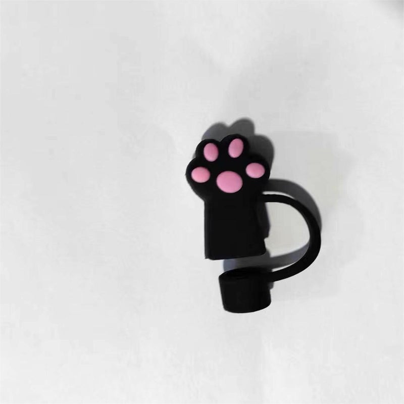 أغطية مصاصات السيليكون الكبيرة 10 مم باللون الأسود - Image 1