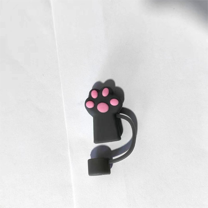 أغطية مصاصات السيليكون الكبيرة 10 مم باللون الأسود - Image 5