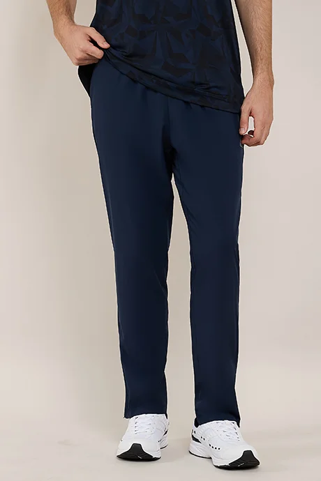 أر أند بي Solid Trackpants with Elastic Waist
