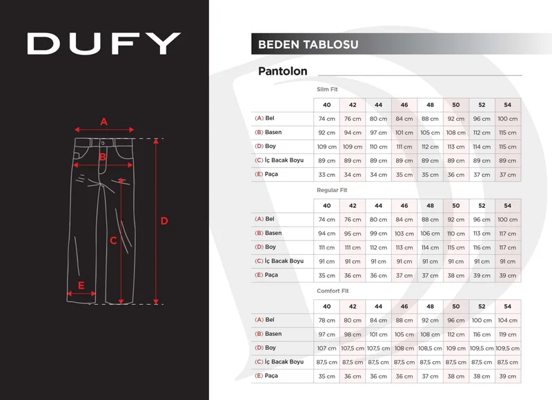دوفي Gray Men's Regular Fit Trousers