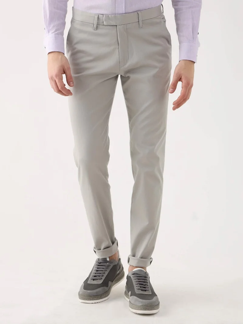 دوفي Gray Men's Regular Fit Trousers