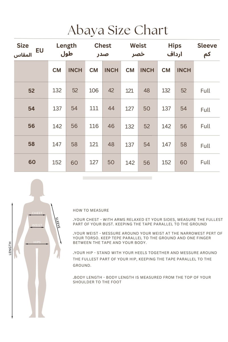 IKKXA Lace Sleeves and Slides Layered Abaya ABY1113 - Image 4