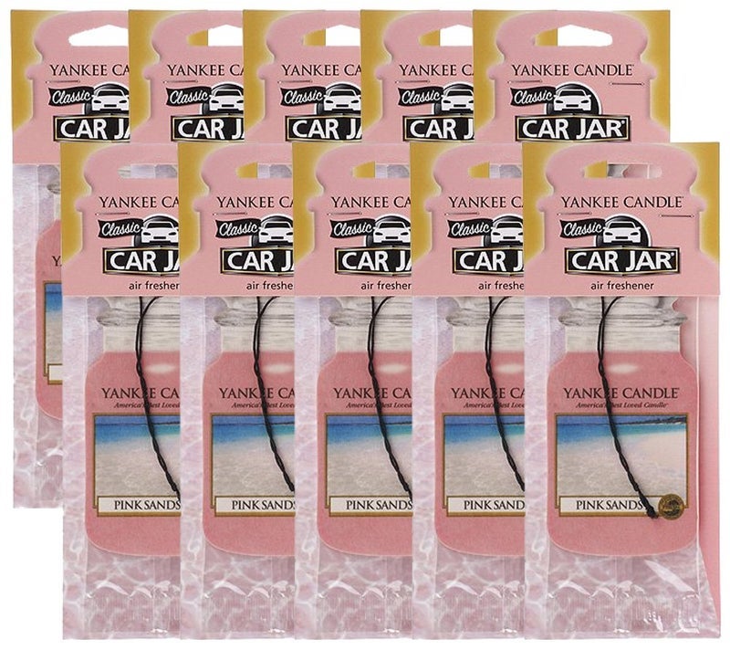 Yankee Candle Car Jar Pink Sands Air Freshener (Set of 10) - Image 2