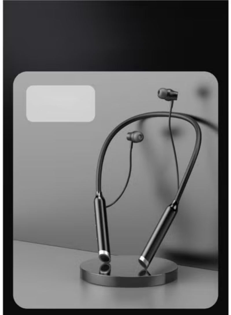 New Hanging Neck Bluetooth Headset In-ear Neck Hanging Long Standby With Magnetic Suction Earphone - Image 4
