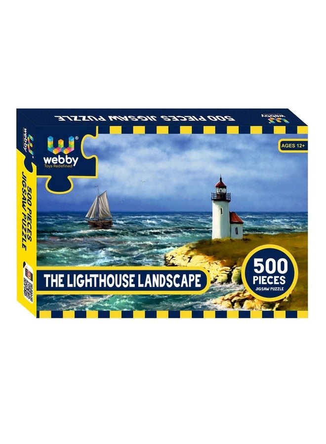 Webby The Lighthouse Landscape Jigsaw Puzzle, 500 Pieces - Image 1