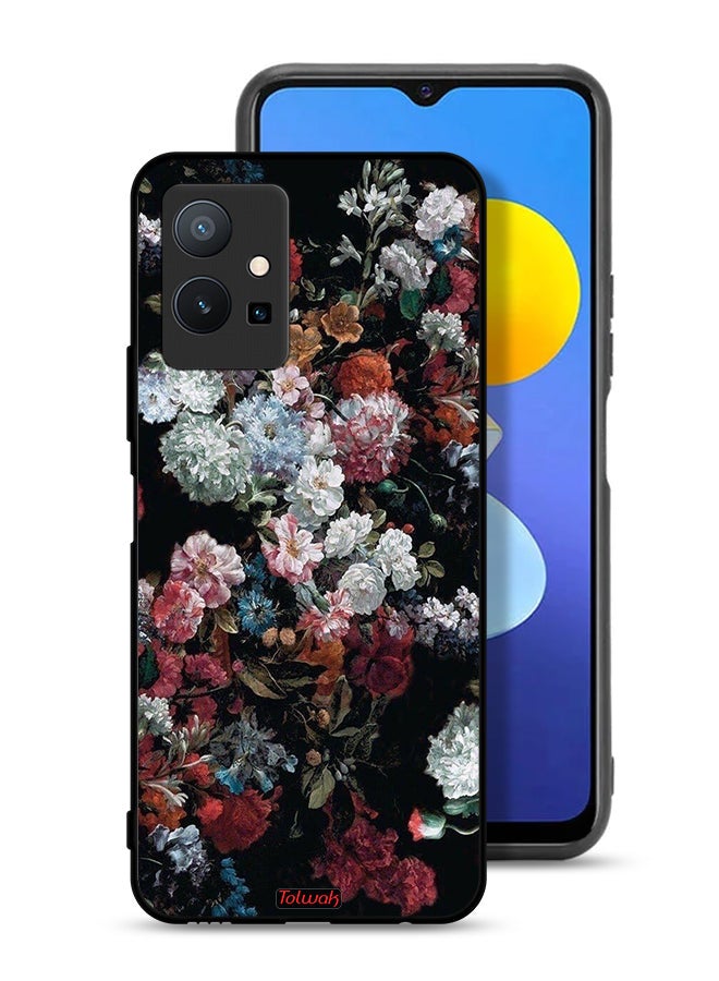 Tolwak Vivo Y75 5G Protective Case Cover Vintage Roses - Image 1