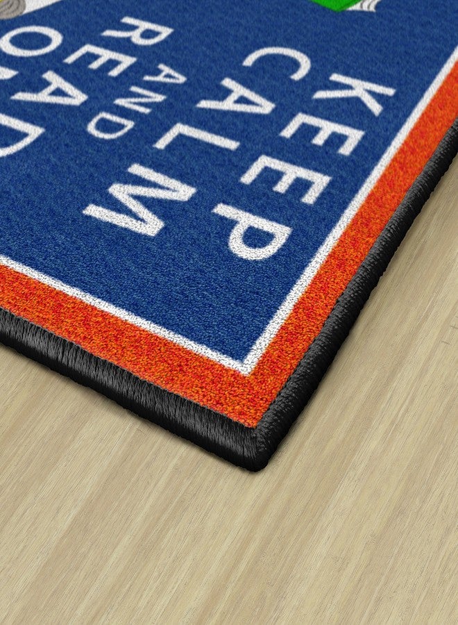 Flagship Carpets - Keep Calm & Read On Area Rug for Children's Classroom, Kid's Bedroom, Teacher's Space and at Home Family Living or Play Room, 2' x 3', Red&Blue - Image 5