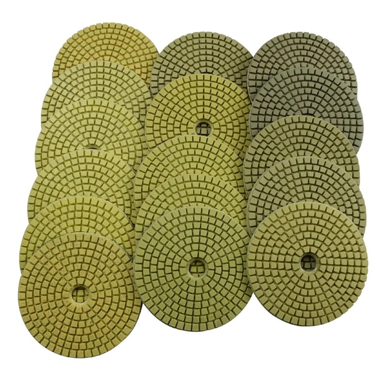 Polishing Pads Wet Buffing 4 Inch Abrasive Tool for Sanding Stone Marble Concrete Granite Counter Tile Grit 30-8000(1000,7 Pcs) - Image 3