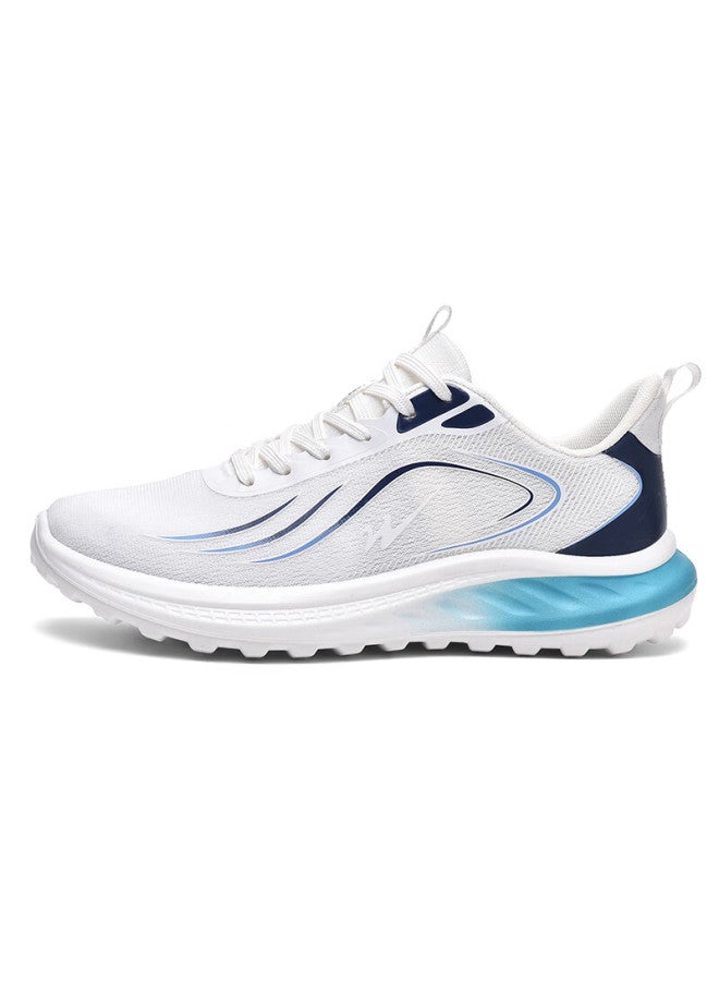 Double Star Eight Special Running Shoes Men's Summer Breathable Shock Absorbing Sports Shoes Lightweight Men's Shoes Outdoor Casual Shoes Men White Blue Size 42 - Image 5