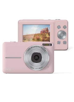 Generic 1080P HD Digital Pocket Camera. 44mp Compact Lightweight Video Camera, Anti Shake Multifunctional Action Camera, Durable Sports Camera For Photography And Videography, (1pc, Pink With Auto Focus)  - Image 1