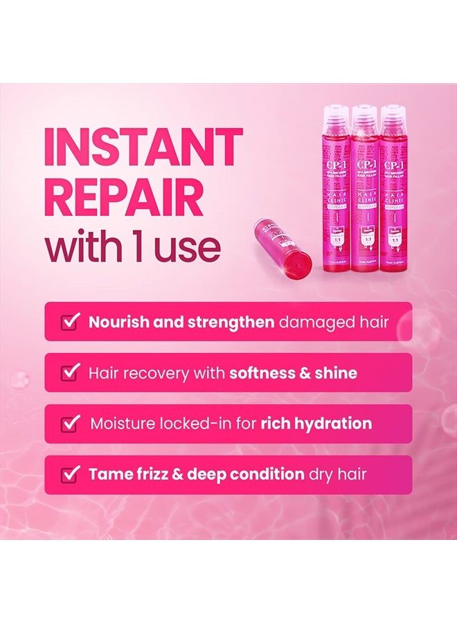 CP-1 3 Seconds Keratin Hair Treatment, Hair Mask, Rinse Off Deep Conditioner for Dry Damaged hair, Protein Mask, Salon quality self hair care (13ml 20ea SET) - Image 2