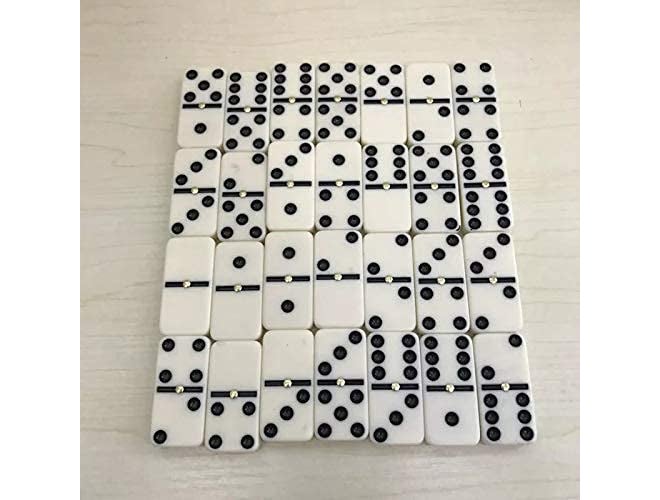PLUSPOINT Domino Set, Double Six Dot Domino'S Blocks with Carry Pouch Bag Set of 28 for 2-4 Players for Adult - (Multicolour, Domino Tiles) - Image 5