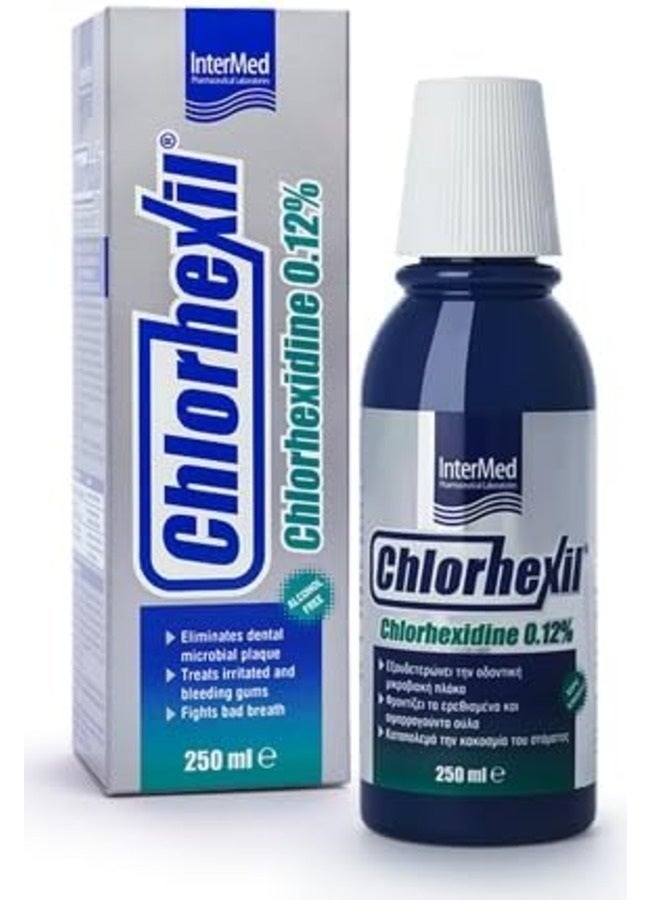 InterMed Chlorhexil 0.12% Mouthwash 250ml – Antibacterial Oral Rinse with Chlorhexidine - Image 1