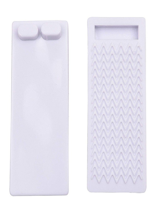 KitschKitsch® 2pcs Baby Infant Safety Door Locks- Wedge Type Locks for Door Stopper (White) - Image 1