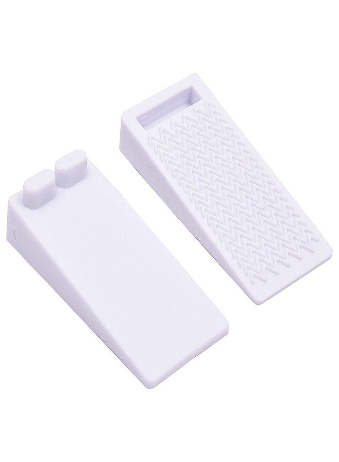 KitschKitsch® 2pcs Baby Infant Safety Door Locks- Wedge Type Locks for Door Stopper (White) - Image 3