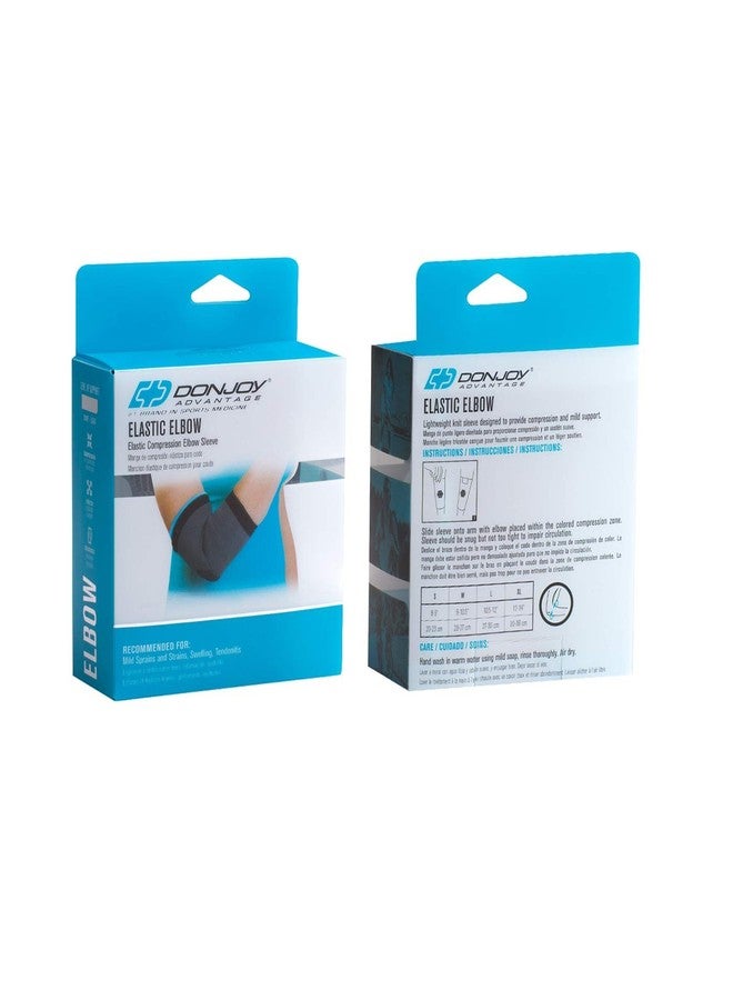 DonJoy Advantage Elastic Elbow Sleeve for Strains, Sprains, Swelling, Tendonitis - Lightweight Elastic Knit for Compression and Support, Panels for Free Movement, Tan, Small fits 8" - 9" - Image 2