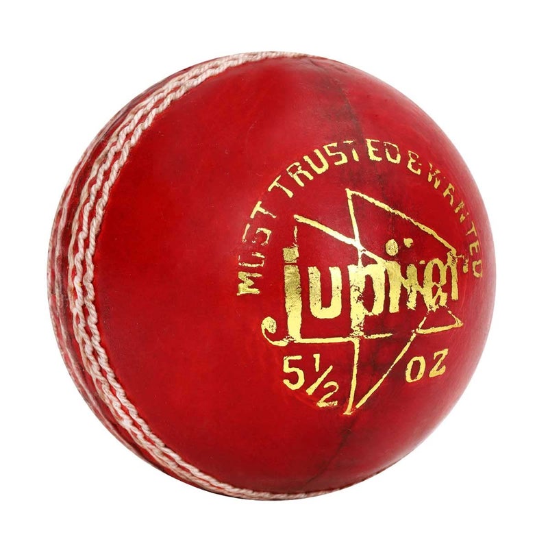 VICKY Jet Red Cricket Ball Constructed with Alumtanned Large Thick Leather Suits Every Balling Style Ideal for Professional Use - Image 2