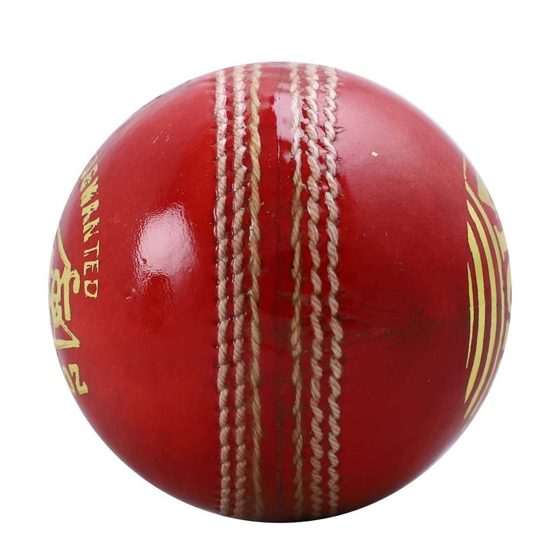 VICKY Jet Red Cricket Ball Constructed with Alumtanned Large Thick Leather Suits Every Balling Style Ideal for Professional Use - Image 5