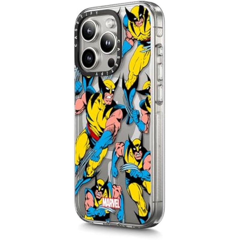 Casetify Clear iPhone 15 Pro Case 【Deadpool & Wolverine Co-Lab/Not Yellowing / 6.6ft Drop Protection/Magsafe】 - Wolverine Pattern Case - Clear - Image 5