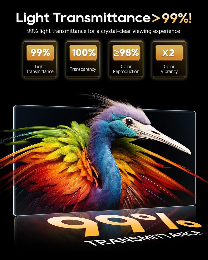 LFOTPP 2025 Atlas Screen Protector for 2024 2025 V W Atlas [SE/SE with Technology/SEL/SEL Premium R-Line] 12In Glass Screen Protector Infotainment Atlas Accessories Anti-Glare HD - Image 4