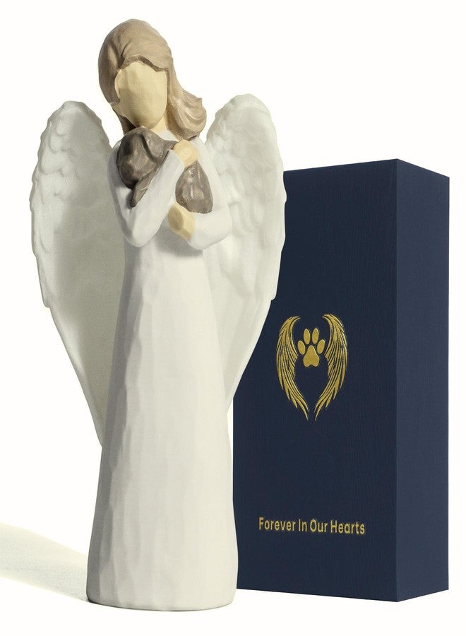 DecorSmart Pet Loss of Dog Sympathy Gift, Angel Pet Memorial Gifts for Loss of Dog Remembrance Bereavement Rainbow Bridge Passing Away Gifts Figurines (Angel) - Image 1