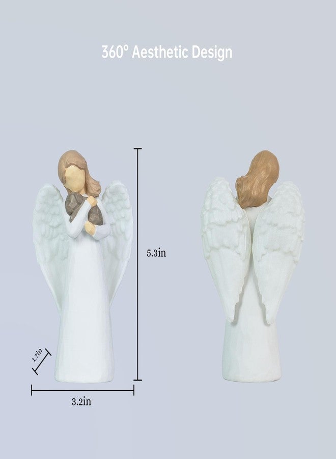 DecorSmart Pet Loss of Dog Sympathy Gift, Angel Pet Memorial Gifts for Loss of Dog Remembrance Bereavement Rainbow Bridge Passing Away Gifts Figurines (Angel) - Image 5