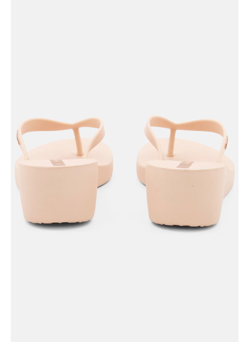 Ipanema Women Selfie Slip On Wedge Heel Slippers, Light Pink  - Image 2