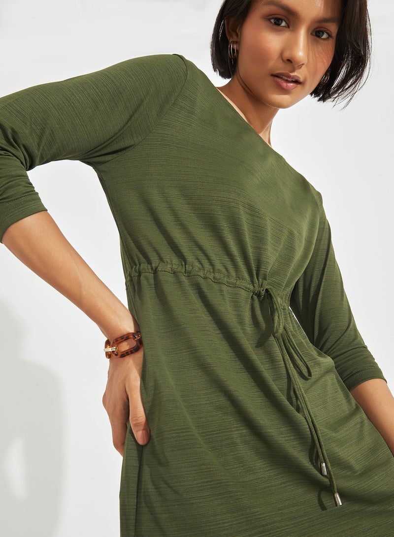 The Label Life Drawstring Mini Dress - Image 1