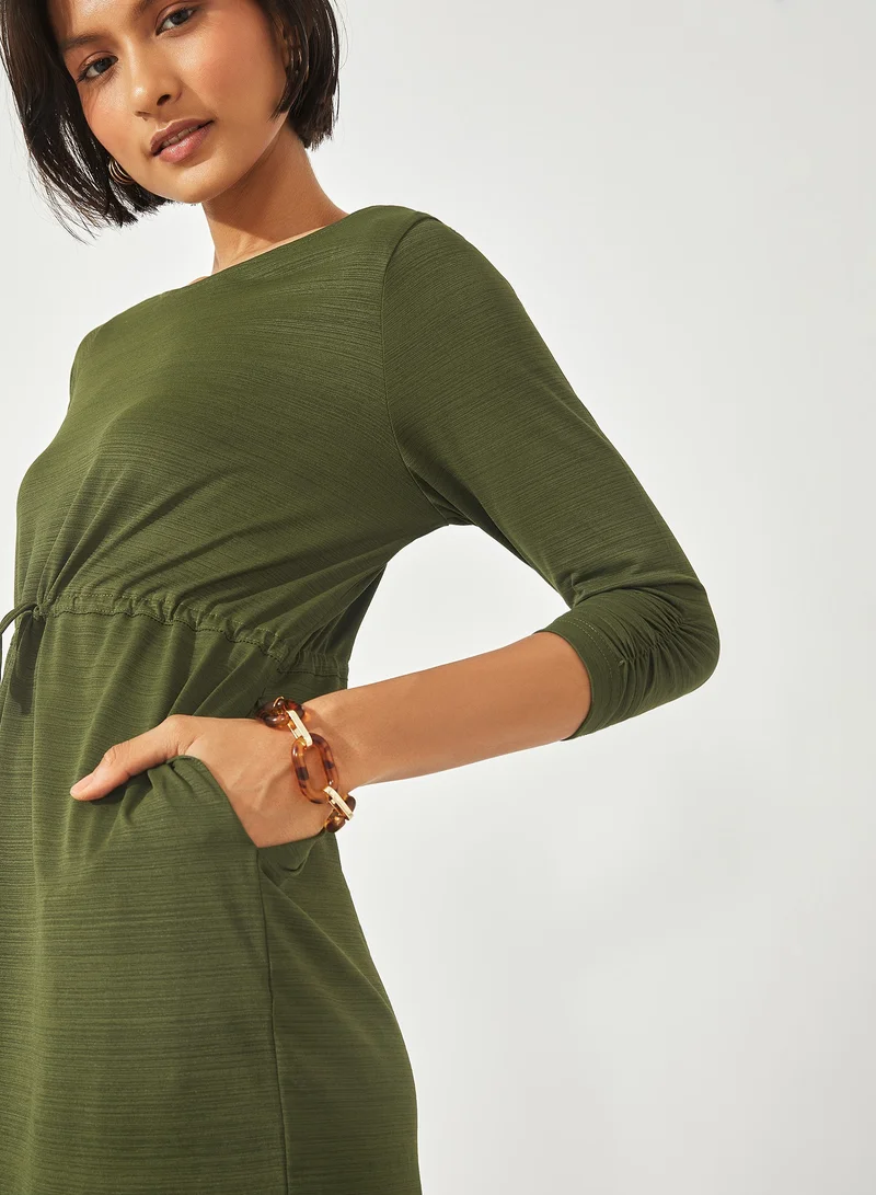 The Label Life Drawstring Mini Dress