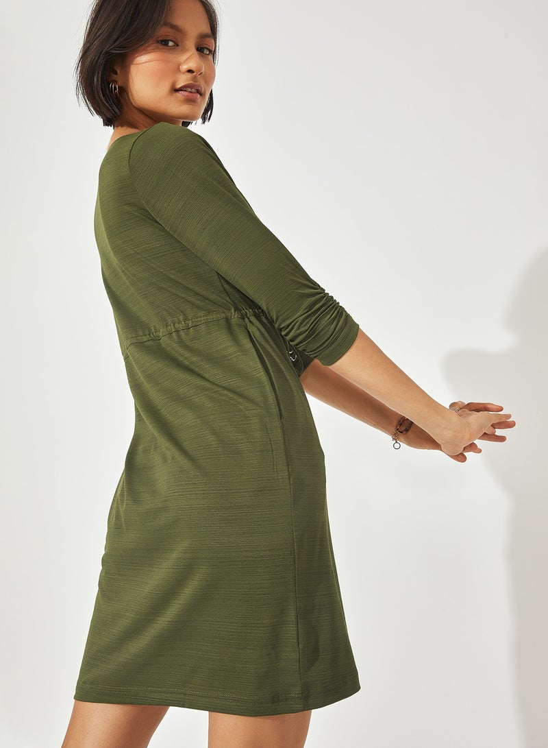 The Label Life Drawstring Mini Dress - Image 3