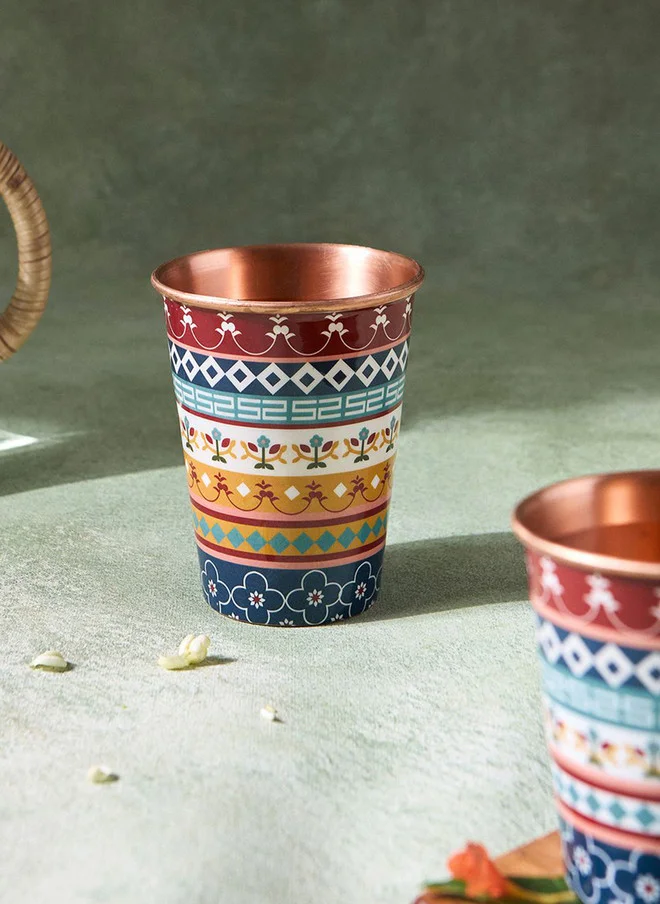 Chumbak Karaikudi Tiles Copper Tumbler, Large