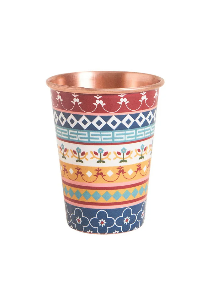 Chumbak Karaikudi Tiles Copper Tumbler, Large
