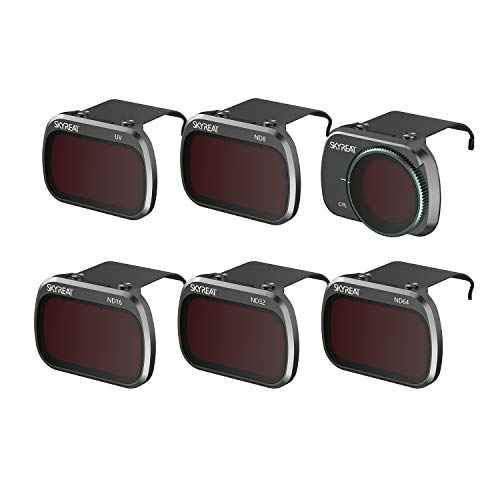 Skyreat ND Filters Set for DJI Mavic Mini 4K/Mini 2 /Mini SE Accessories,6 Pack-(CPL, UV, ND8, ND16, ND32, ND64) - Image 1