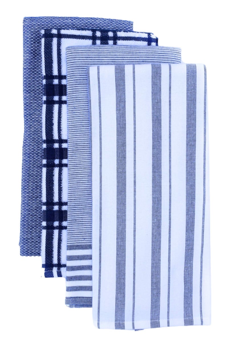 WilliamsSonoma Absorbent Kitchen Towels MultiPack Set of 4 Bright Blue